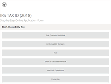 Tablet Screenshot of irs-tax-id.com